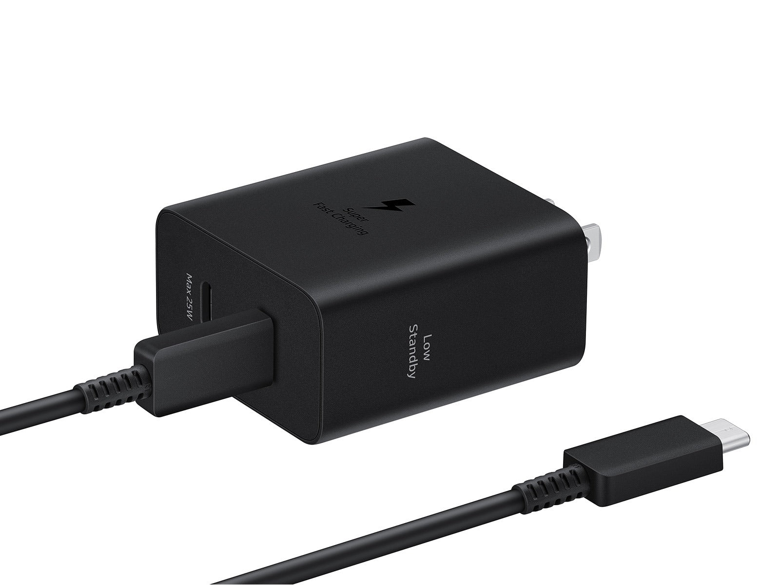 50W PD Duo Power Adapter with 5A USB C Cable, Black